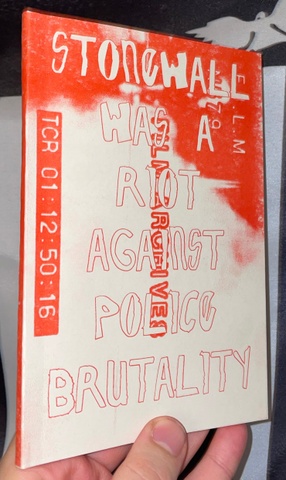 Stonewall was a Riot Against Police Brutality