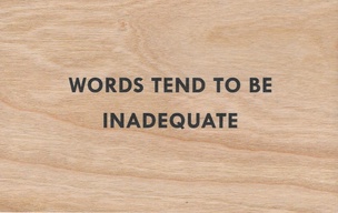 Words Tend To Be Inadequate Wooden Postcard