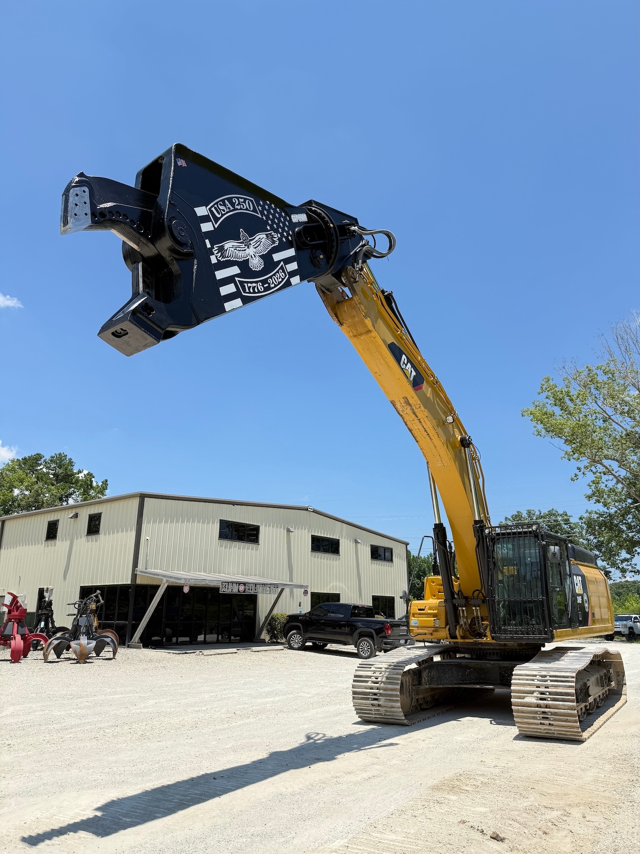 Used 2018 Caterpillar 349FL w Shear For Sale