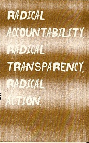 Radical Accountability, Radical Transparency, Radical Action