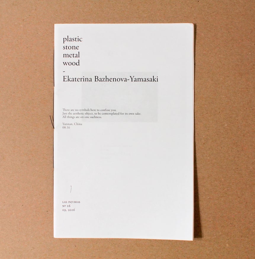 plastic stone metal wood