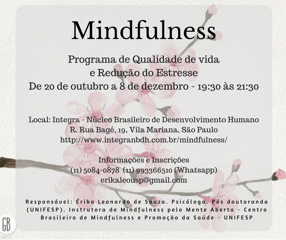 Mindfulness: Programa de Qualidade de Vida e Redução do Estresse