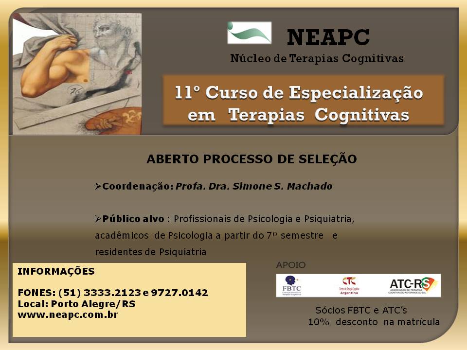 11º Curso de Especialização em Terapias Cognitivas