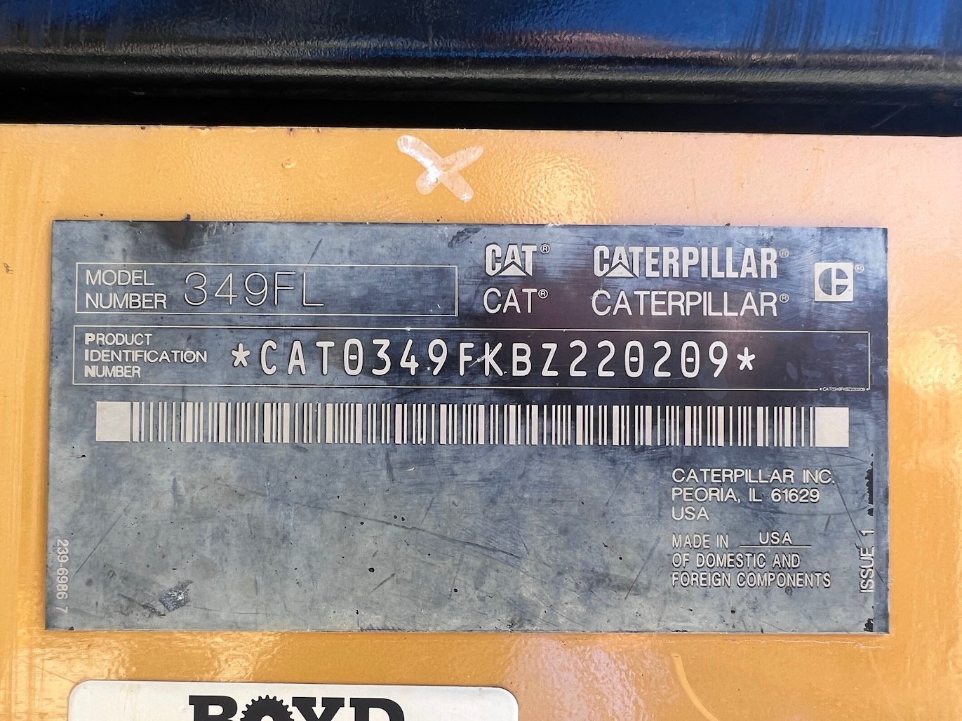 Used 2018 Caterpillar 349FL w Shear For Sale