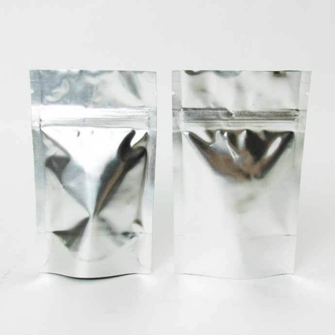 Photo of 3.125" X 5.0" X 2.0" Silver/Silver Stand Up Pouch (1,000/Case)