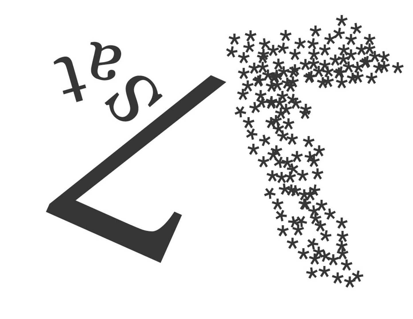 Letterform in layout