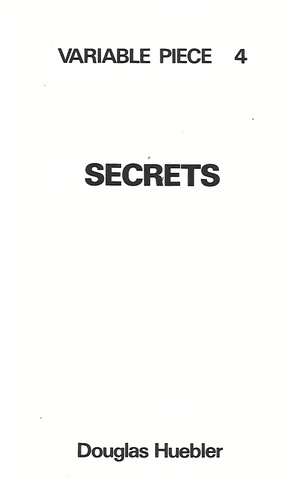 Variable Piece 4 : Secrets