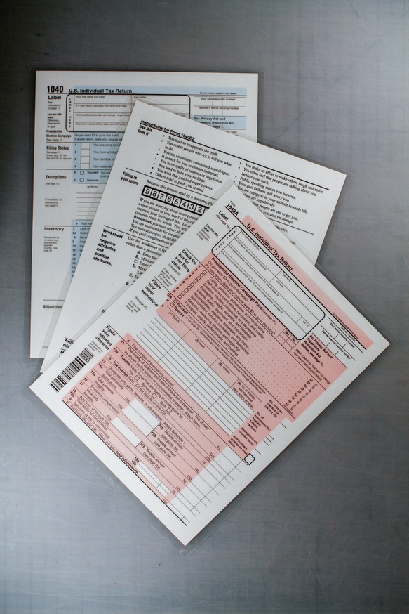 Tax Forms Enclosed : 1040EZ, 1040A, 1040 thumbnail 2