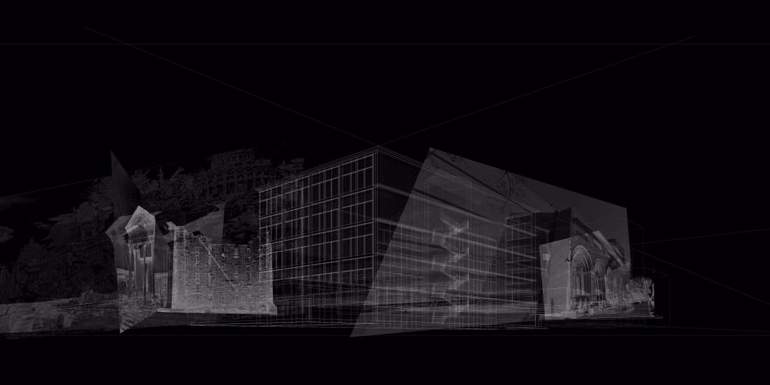 Drawing of Yale University Art Gallery