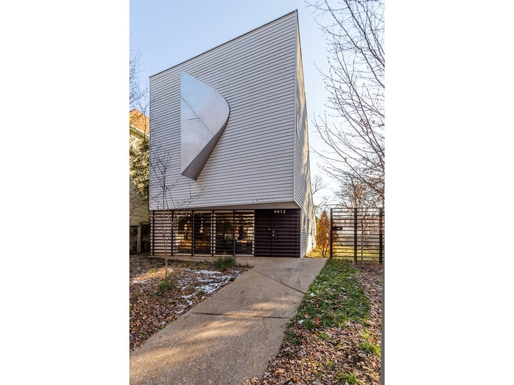 The exterior of a house