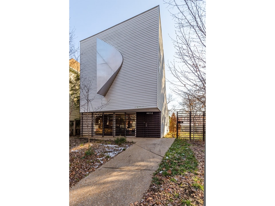 The exterior of a house