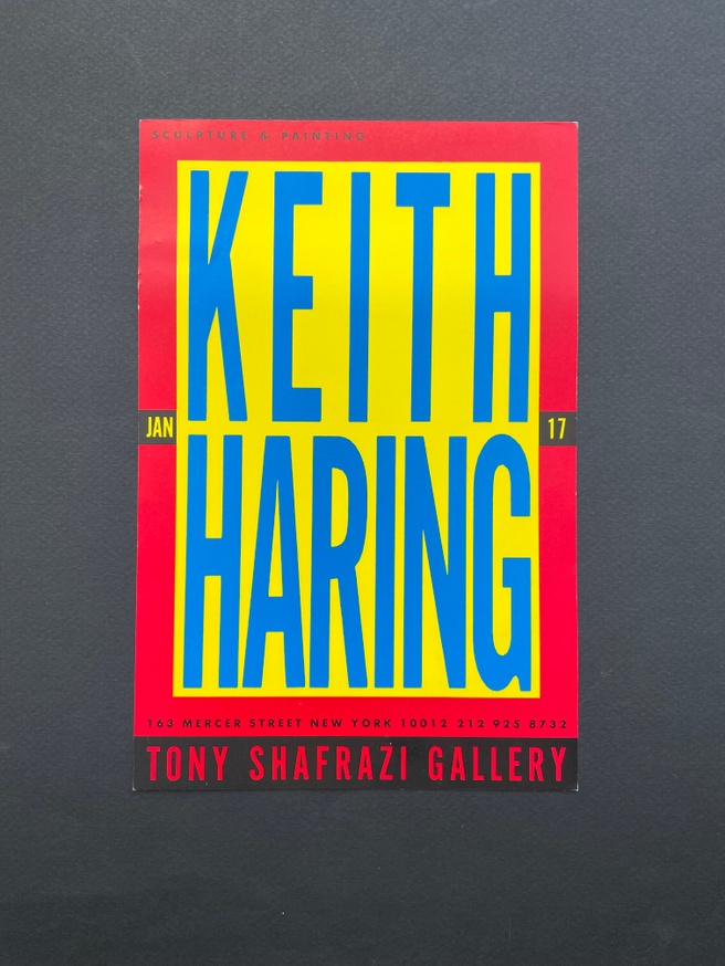 Keith Haring Tony Shafrazi Exhibition Announcement thumbnail 1