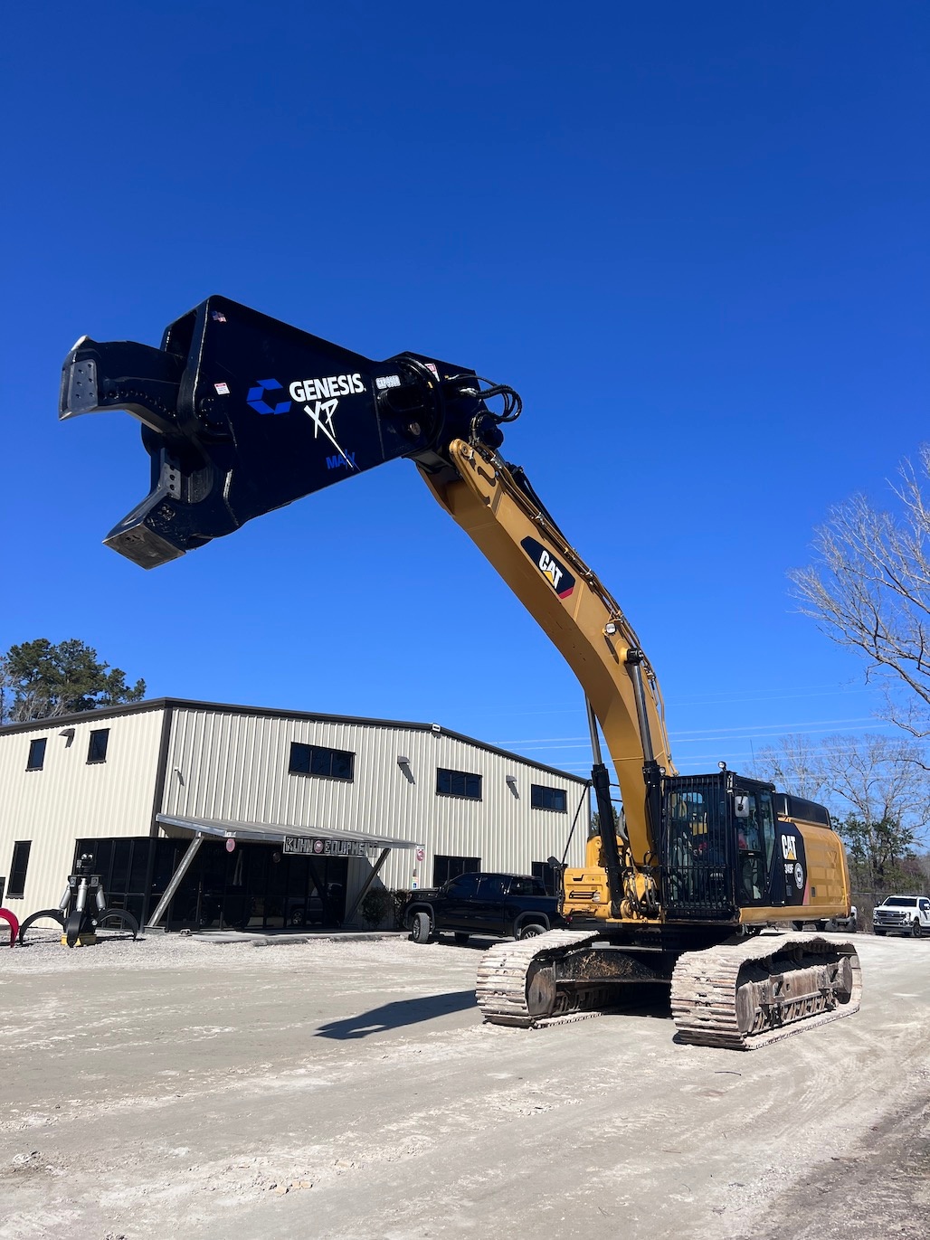 Used 2018 Caterpillar 349FL w Shear For Sale