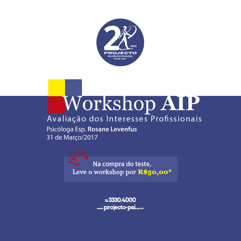 Workshop AIP - Avaliação dos Interesses Profissionais