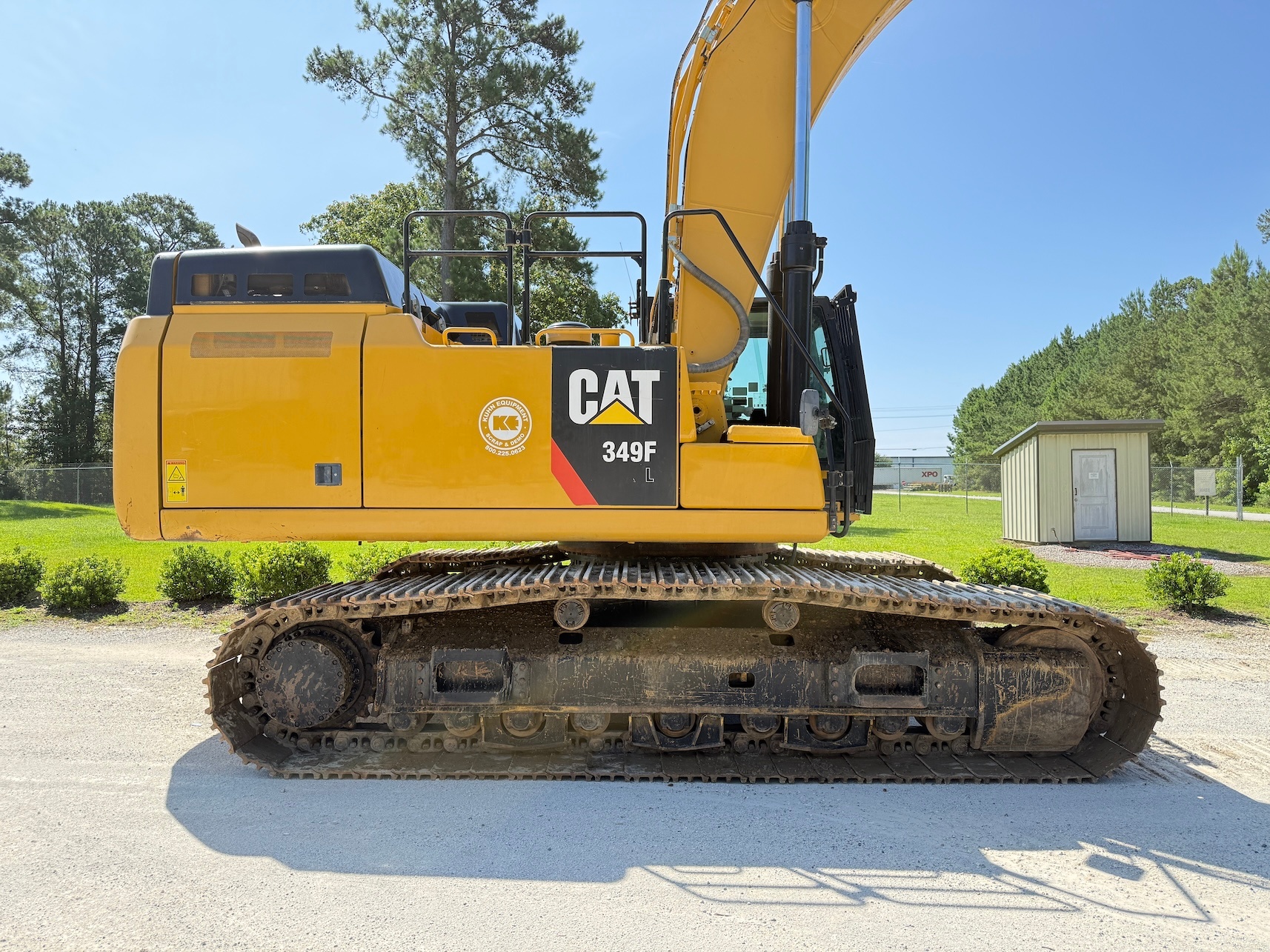 Used 2018 Caterpillar 349FL w Shear For Sale