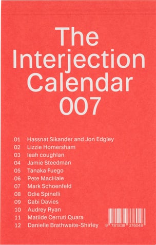The Interjection Calendar 007