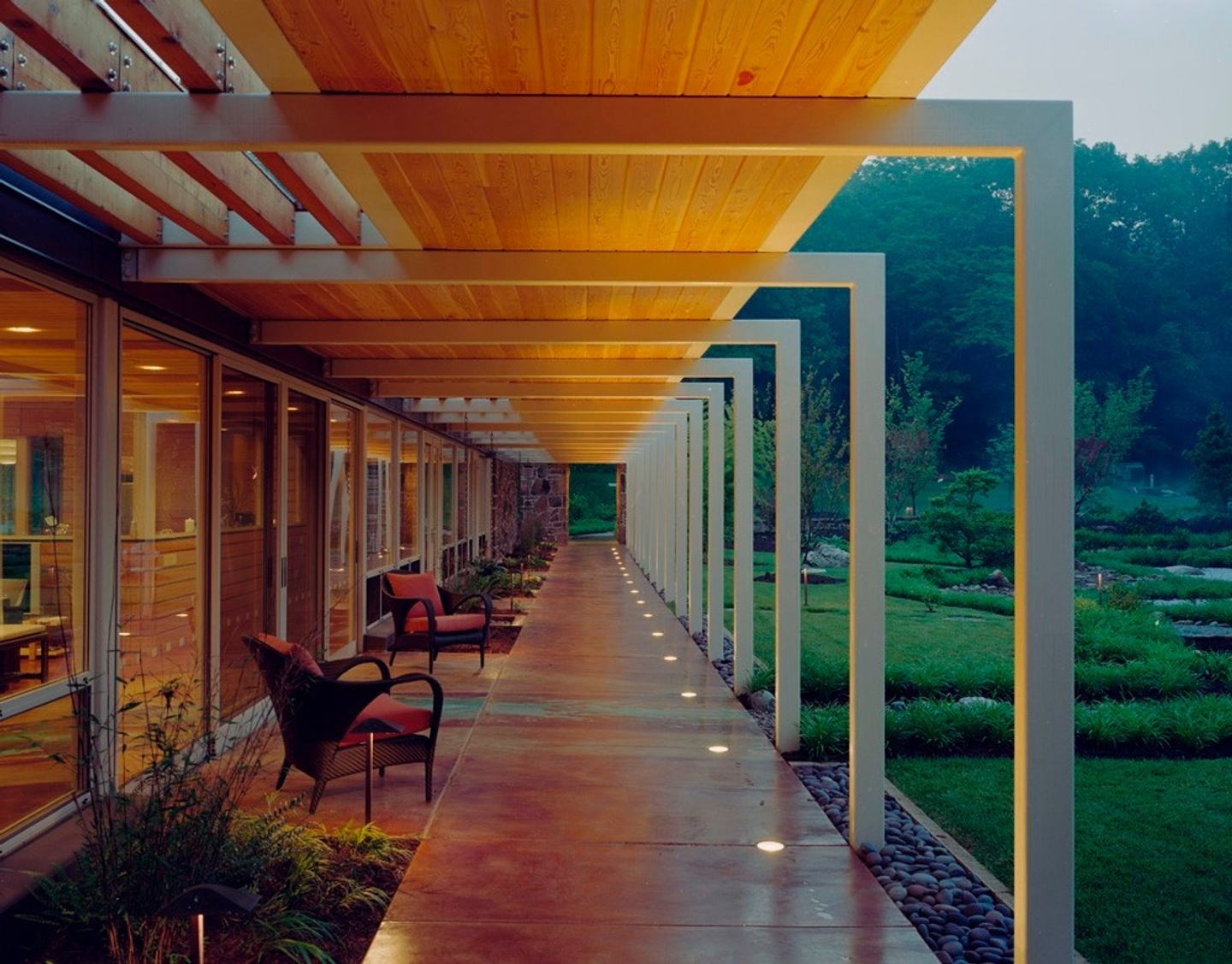 Photograph of the entry walkway