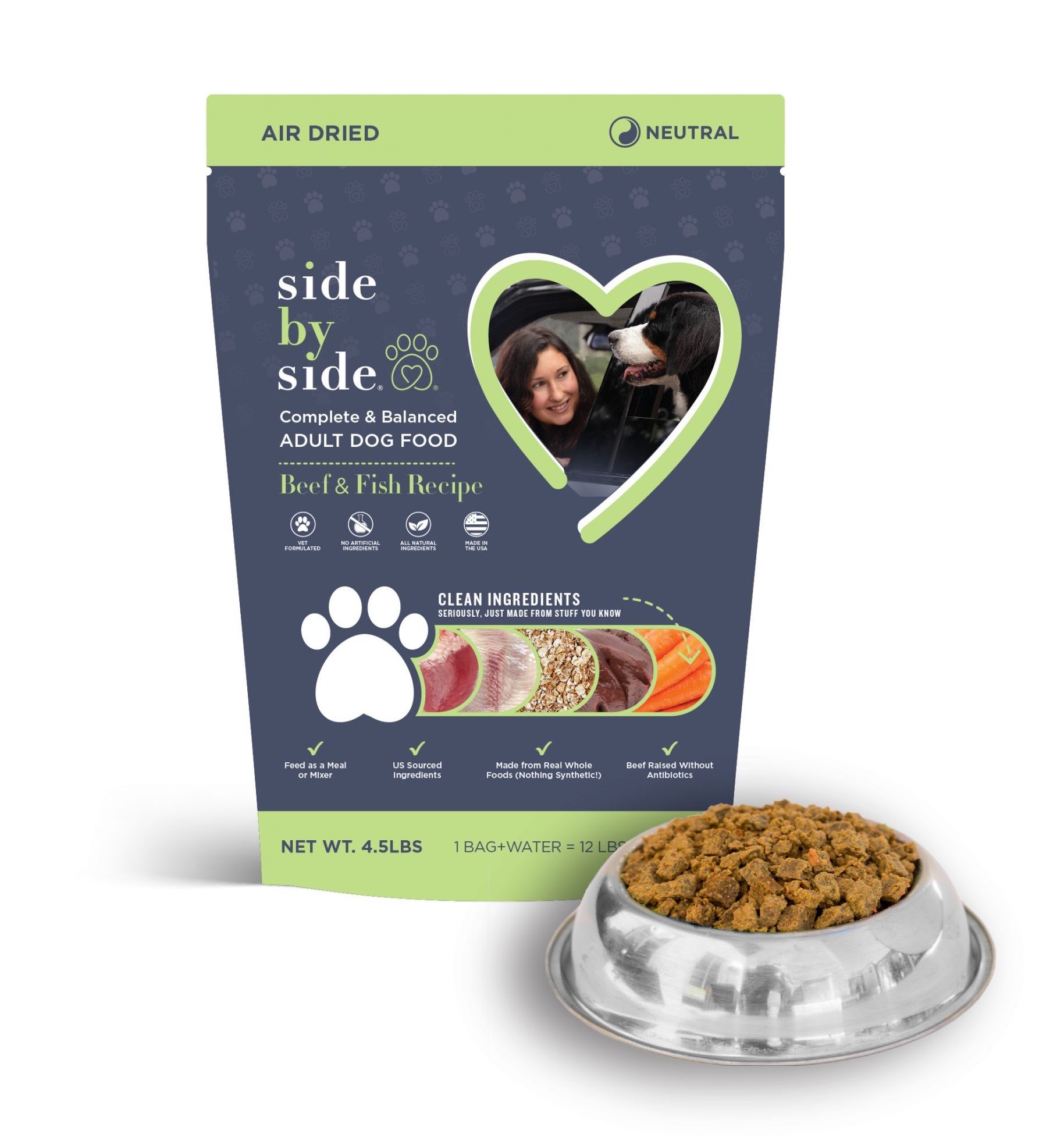 Beef & Fish Air Dried Recipe Dogly