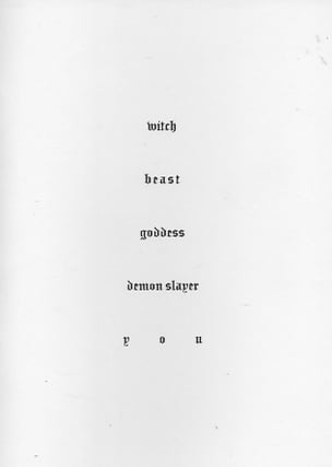 Witch Beast Goddess Demon Slayer You