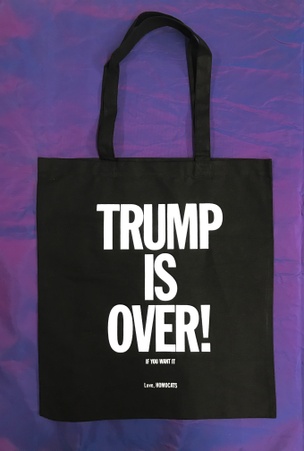 HOMOCATS: TRUMP IS OVER Tote [Black and White]