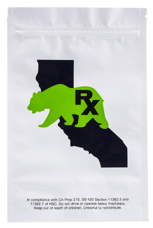 Photo of Ounce CA Bear Logo White/Clear Barrier Bags