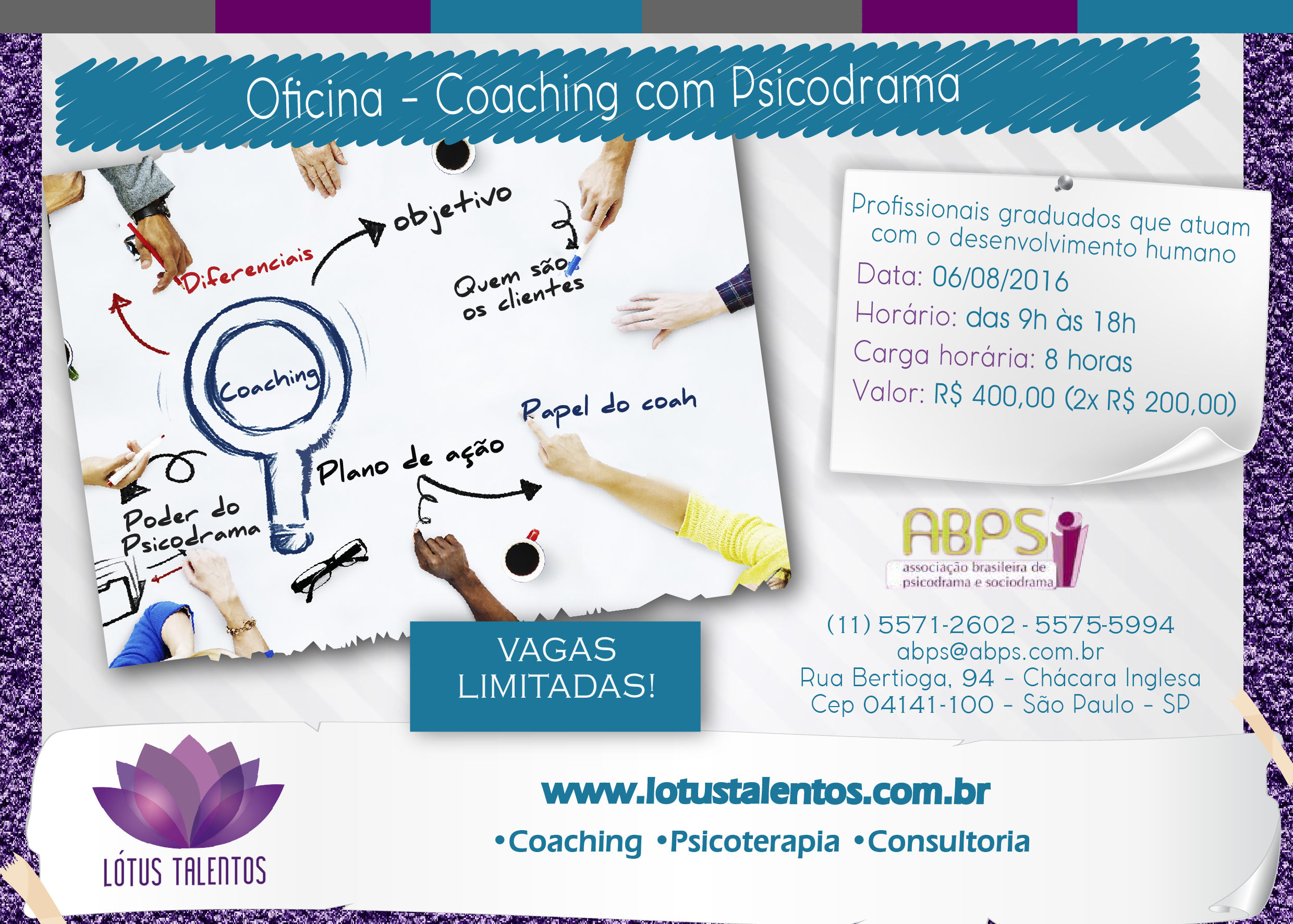 Coaching com Psicodrama para Psicólogos e Psicodramatistas