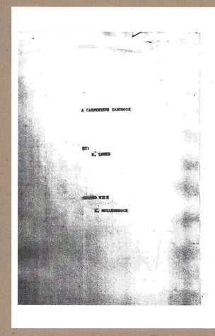 A Carpenter's Handbook