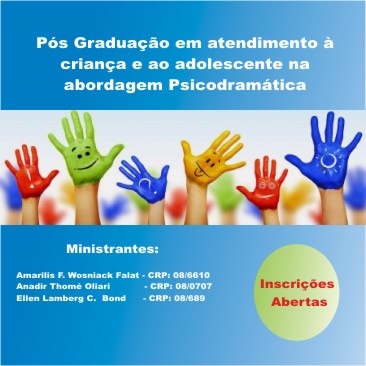 Pós Graduação em atendimento à criança e ao adolescente na abordagem Psicodramática