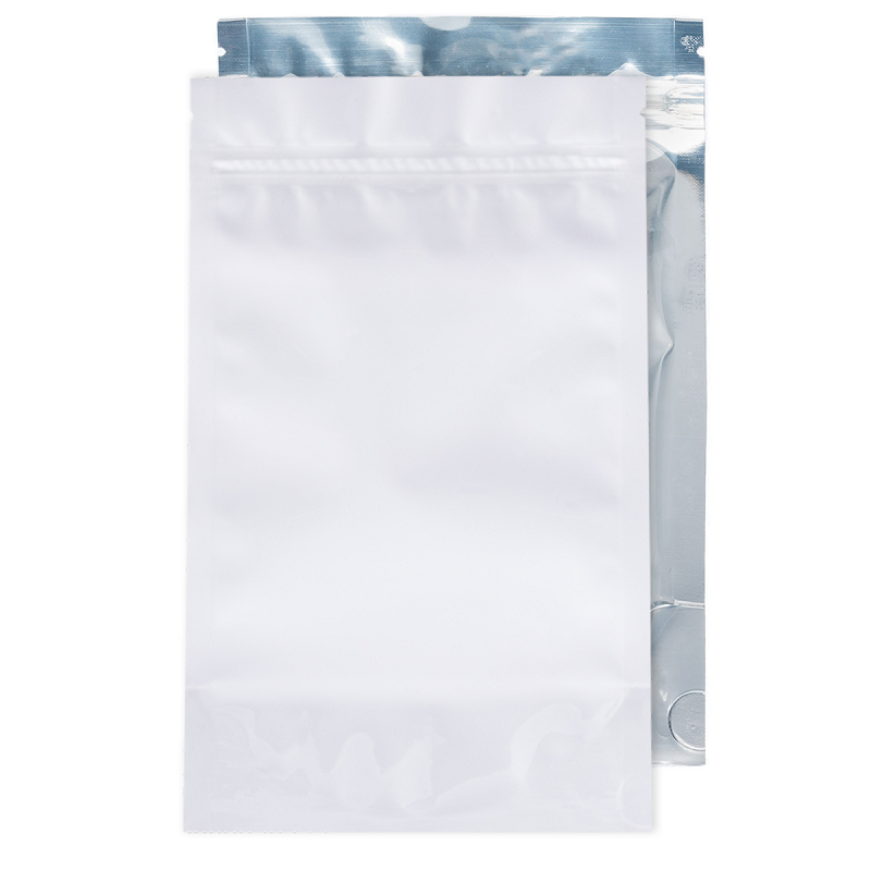 Half Ounce White/Clear Barrier Bags