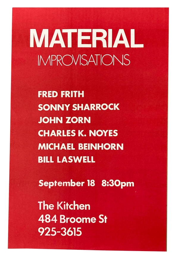 Material Improvisations, September 18, 1981 [The Kitchen Posters] thumbnail 1