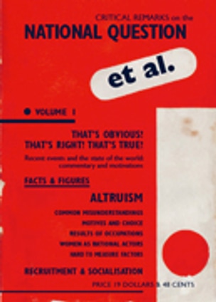 Critical Remarks On The National Question