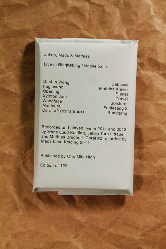 Jakob, Mads & Mathias : Live in Ringkobing / Hesselballe