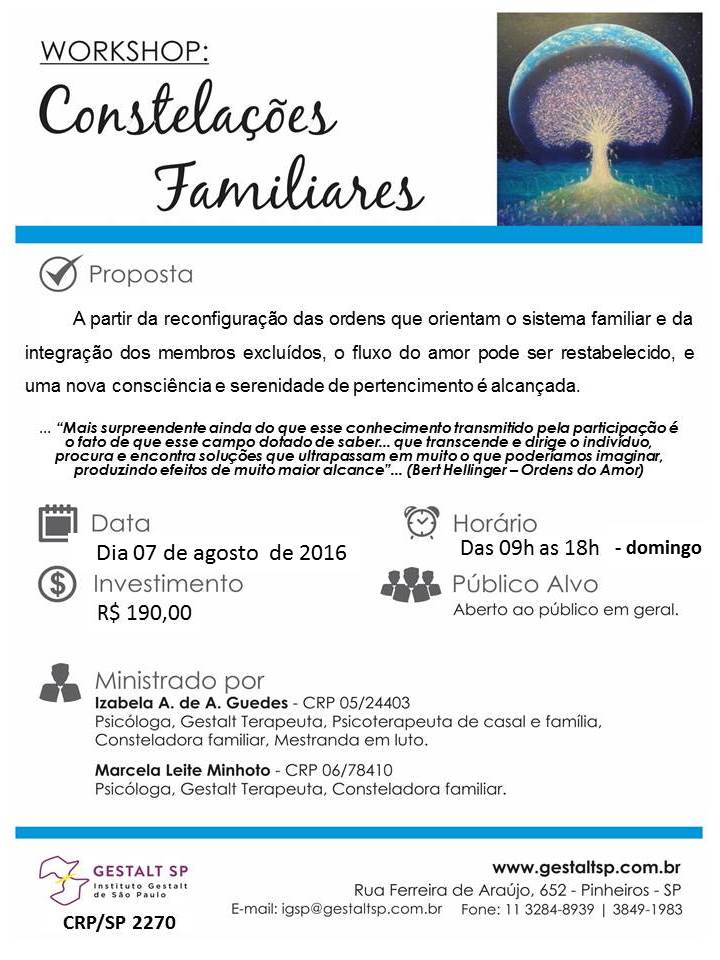 Workshop: Constelações Familiares