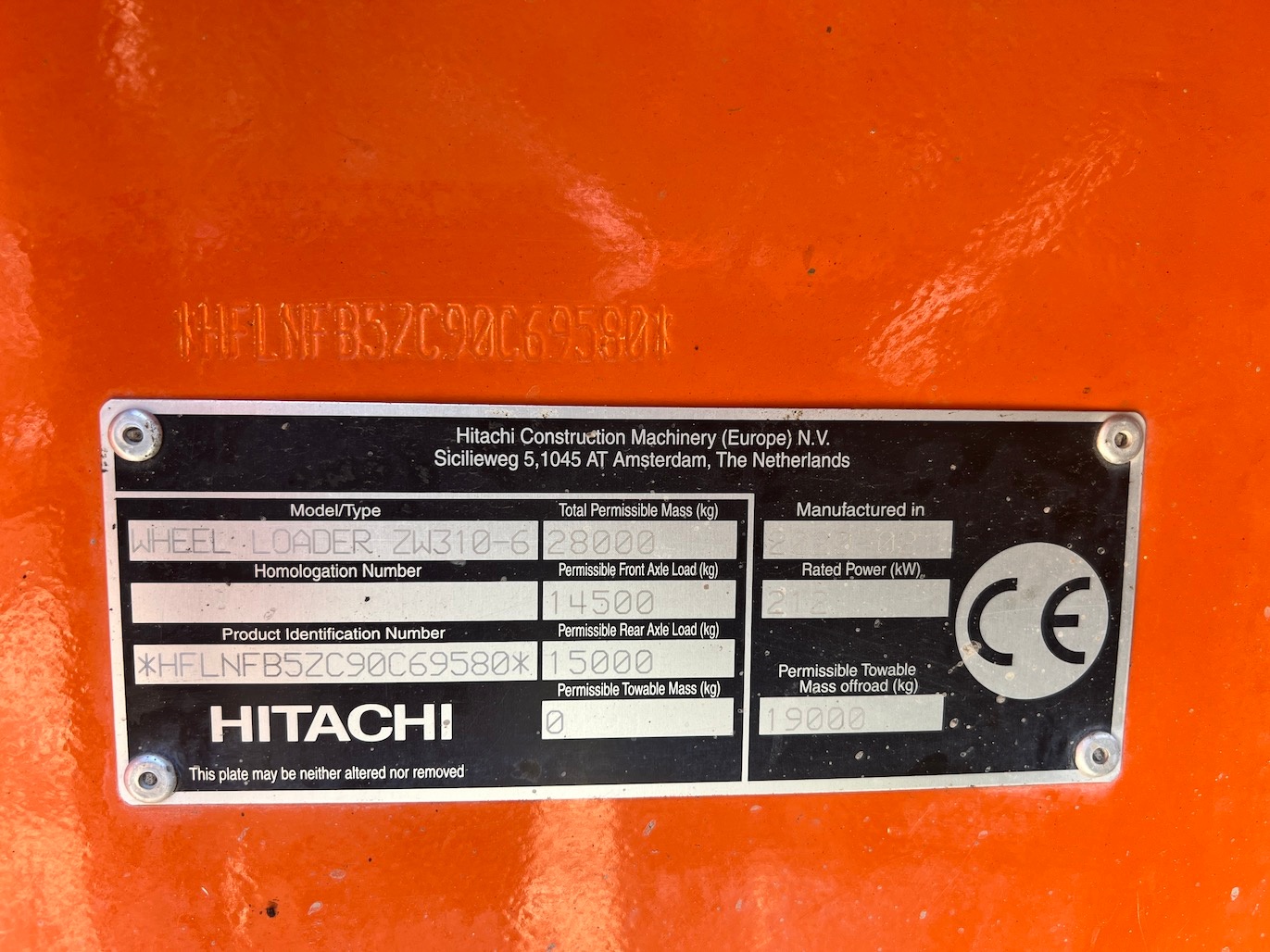 Used 2020 Hitachi ZW310-6 For Sale
