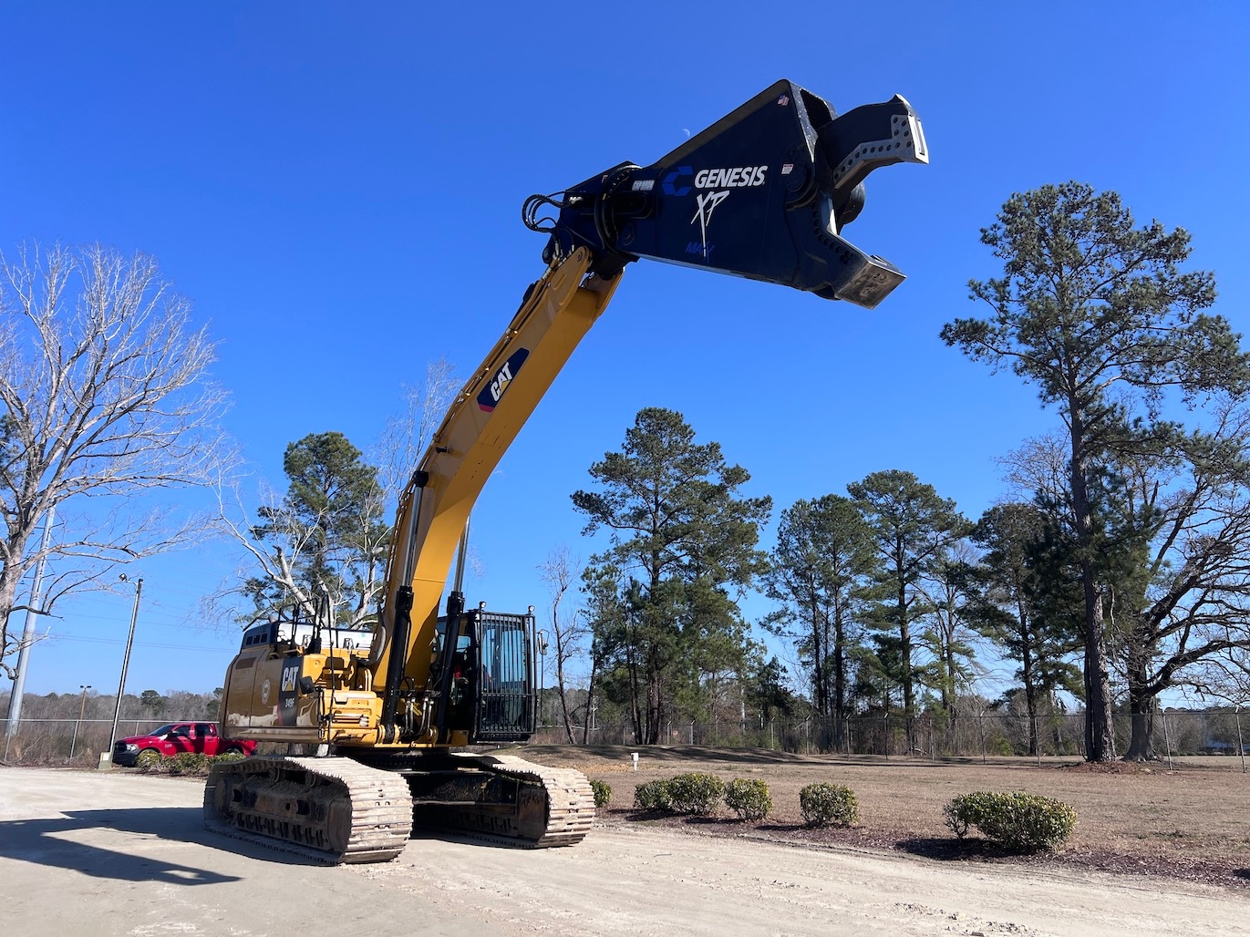 Used 2018 Caterpillar 349FL w Shear For Sale