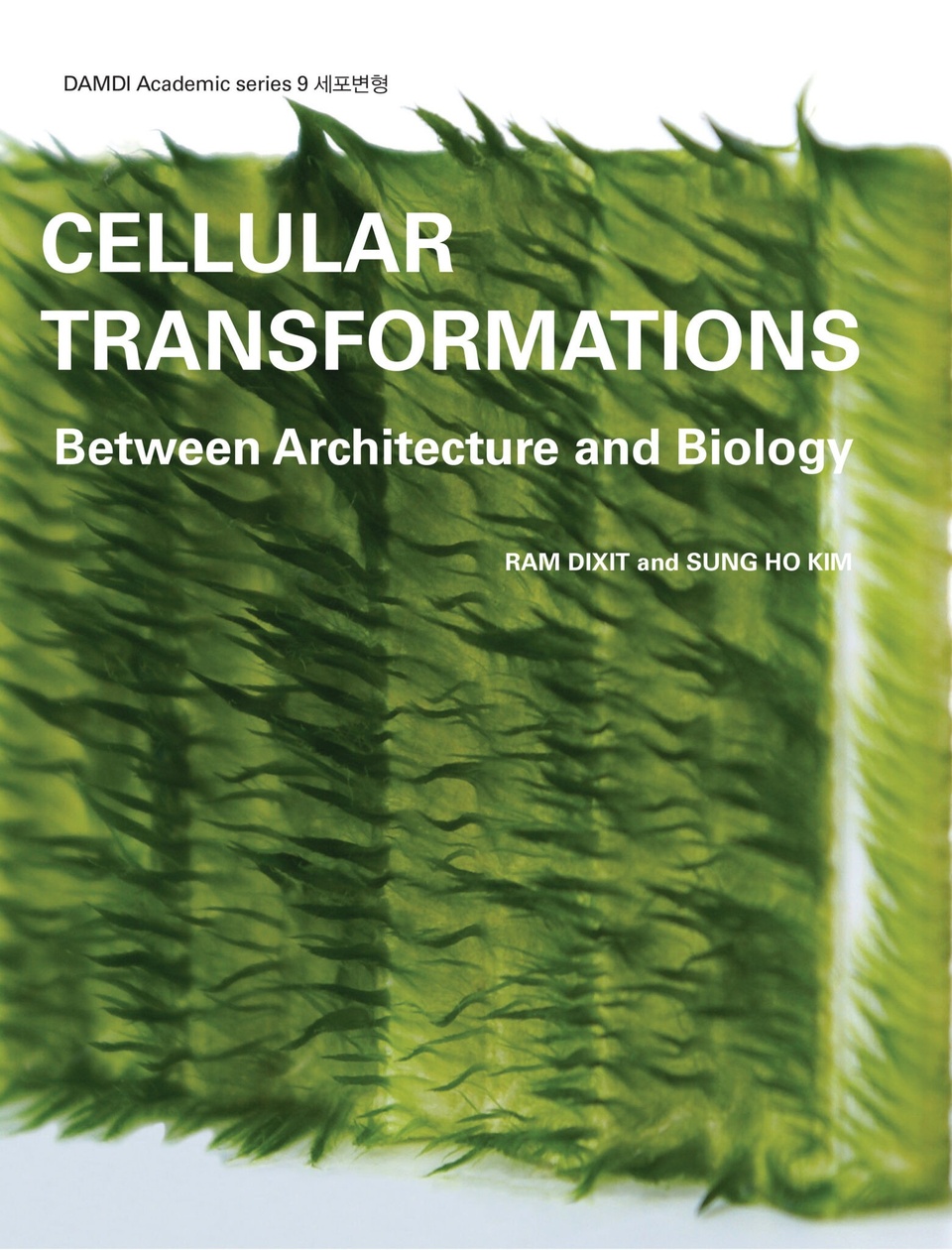 Book cover of Cellular Transformations, featuring a green, grasslike square with white type.
