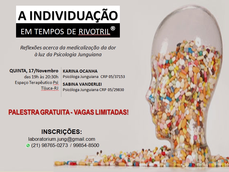 Palestra Gratuita: A individuação em tempos de Rivotril