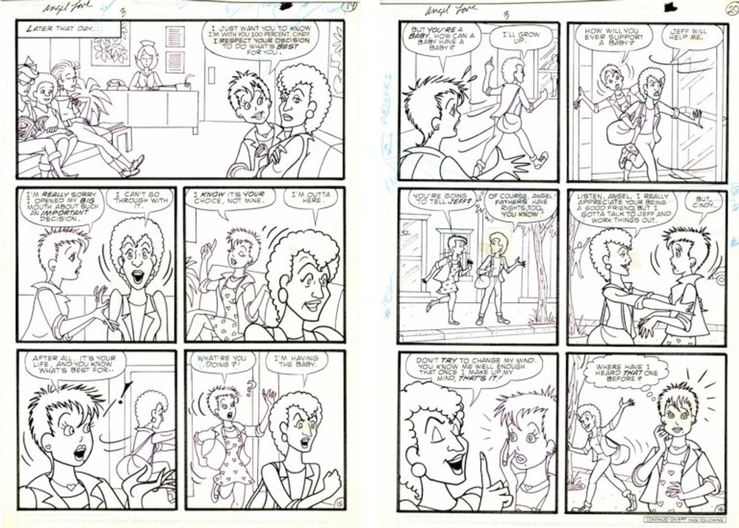 black and white comic strip