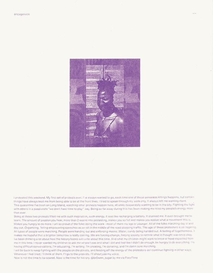 Prints of Protest: Boxed Set (Prints by Anaïs Duplan, Kameelah Janan Rasheed, Julian Louis Phillips, Tony Cokes, Neema Githere, and Erica Génécé) thumbnail 5