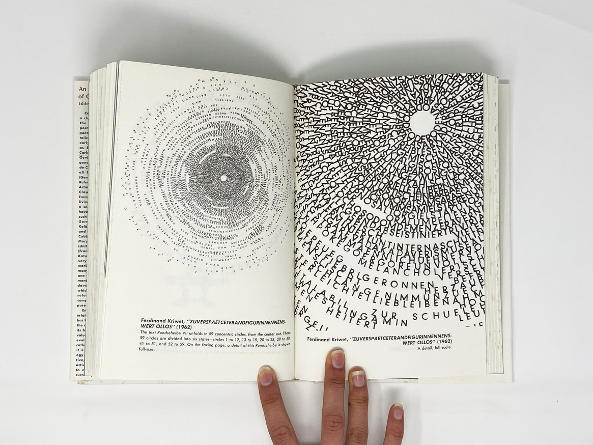 Emmett Williams An Anthology of Concrete Poetry Printed Matter