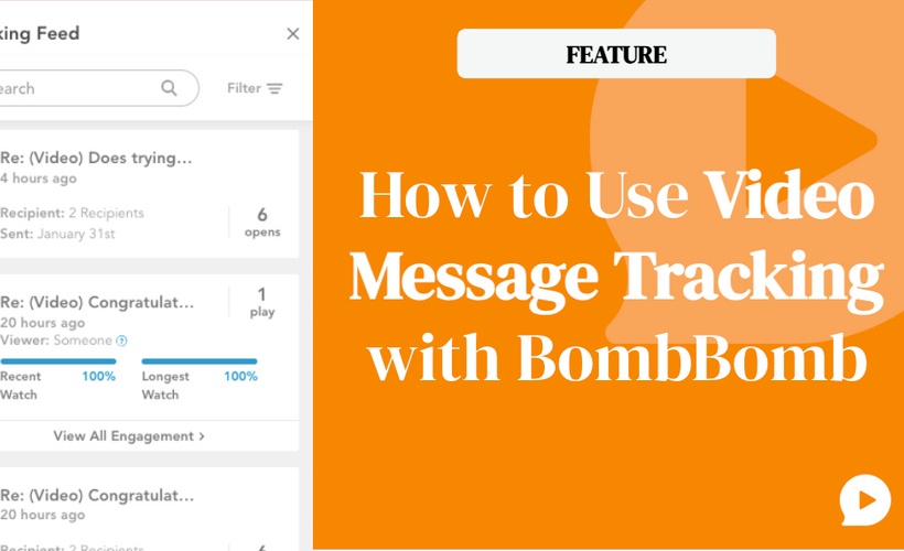 How to Use Video Message Tracking with BombBomb