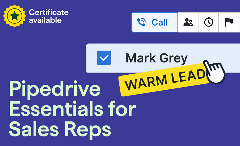 Pipedrive Essentials for Sales Reps