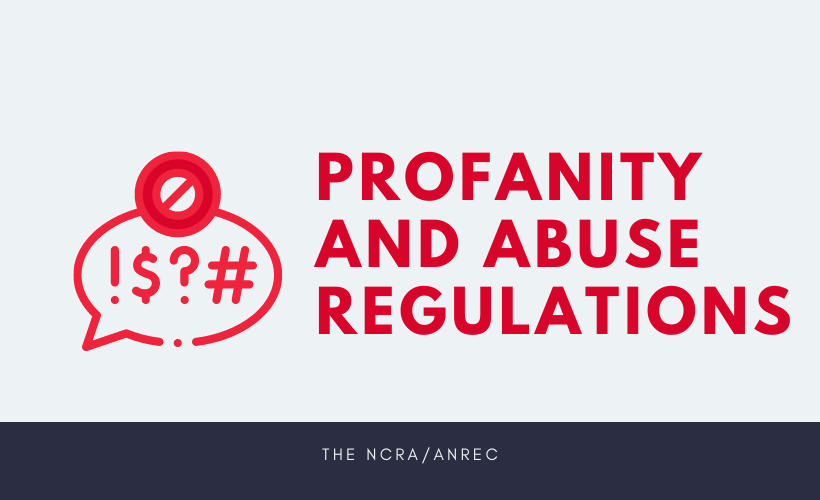 Profanity and Abuse Regulations