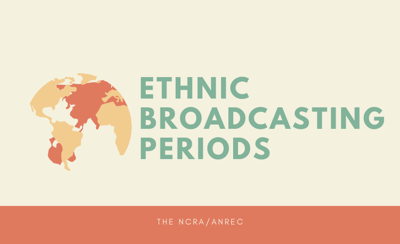 Ethnic Broadcast Periods