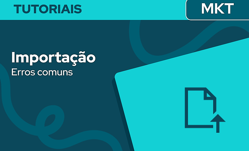 O que pode estar errado na minha importação de base de contatos?