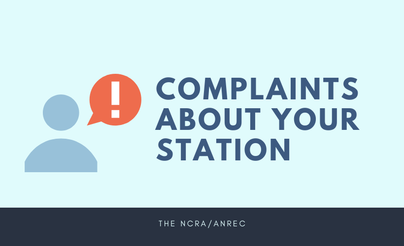 Complaints About Your Station