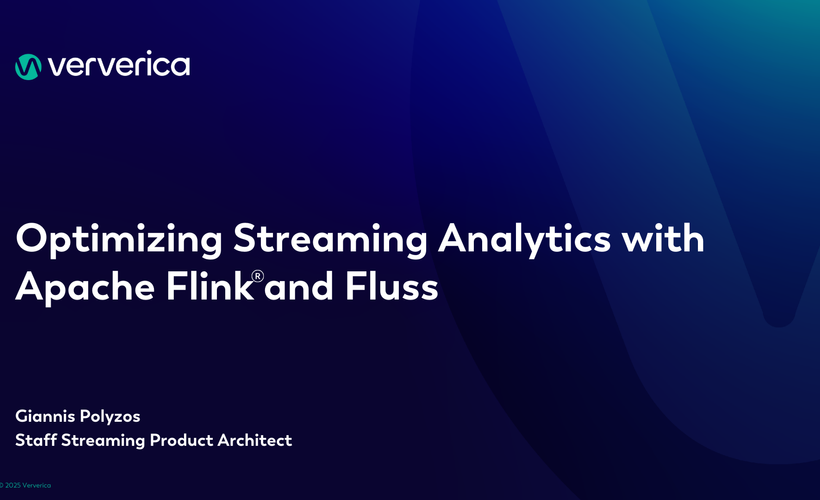 Optimizing Streaming Analytics with Apache Flink and Fluss
