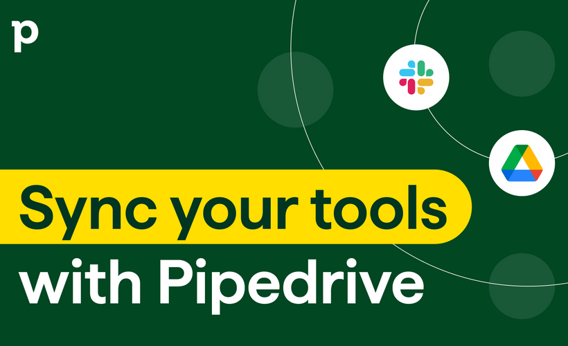 Sync your tools with Pipedrive