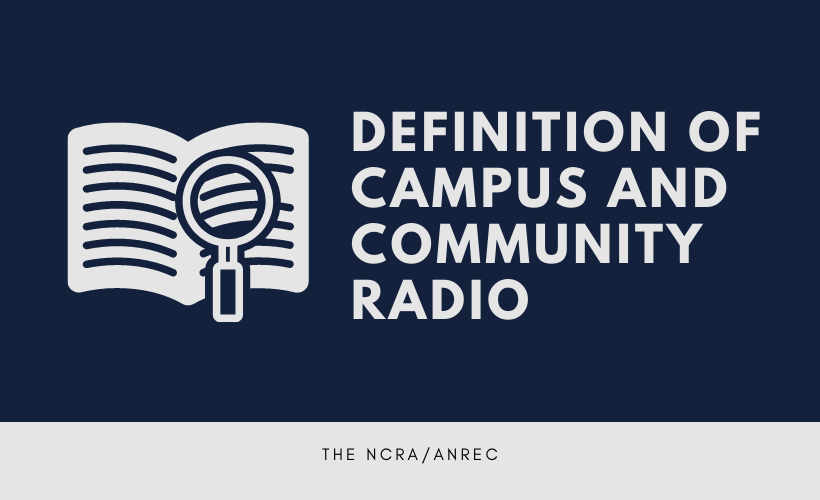 The Definition & Mandate of Community Radio