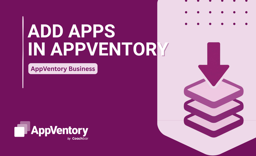 Add Apps in AppVentory